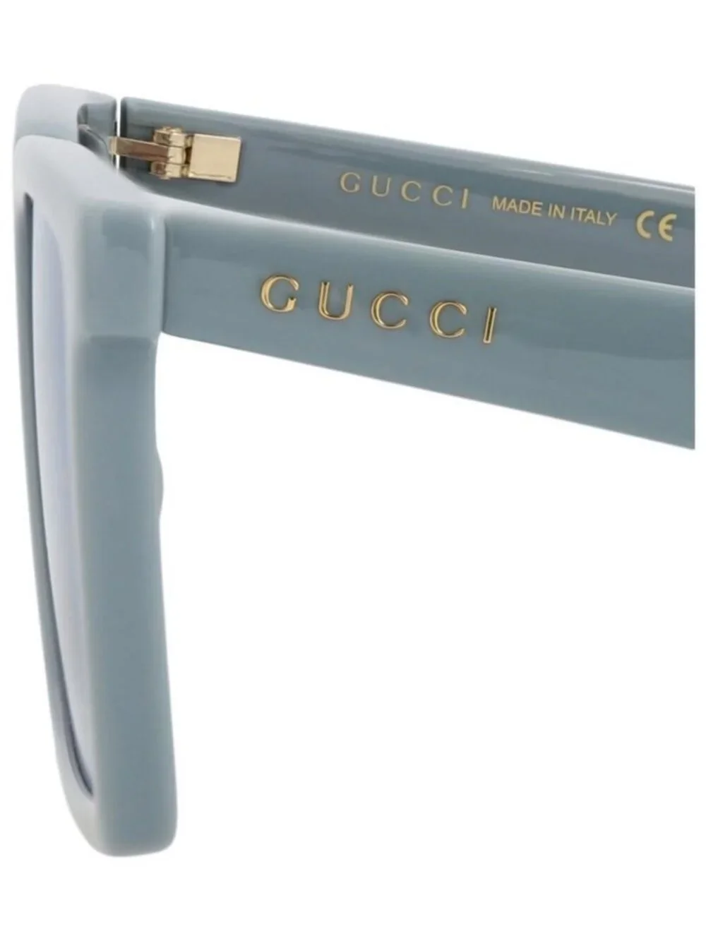 New Gucci Mens Square/Rectangle Light Blue Light Blue Violet Fashion Designer Ey